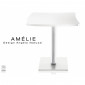 Table pour café, restaurant AMÉLIE plateau fantaisie résine pour extérieur|Table|100chaises Table pour café, restaurant AMÉLIE plateau fantaisie résine pour extérieur|Table|100chaises