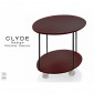 Table d'appoint CLYDE, piétement tube d'acier sur roulette, plateau de forme organique MDF peint.|Table|100chaises Table d'appoint CLYDE, piétement tube d'acier sur roulette, plateau de forme organique MDF peint.|Table|100chaises