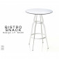 Table ronde mange-debout pour café, hôtel, restaurant BISTRO piétement acier peint plateau compact - Lot de 2 unités|Table|100chaises Table ronde mange-debout pour café, hôtel, restaurant BISTRO piétement acier peint plateau compact - Lot de 2 unités|Table|100chaises