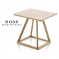 Petite table d'appoint ou guéridon BOSS-H35 structure et plateau en bois de hêtre|Table|100chaises