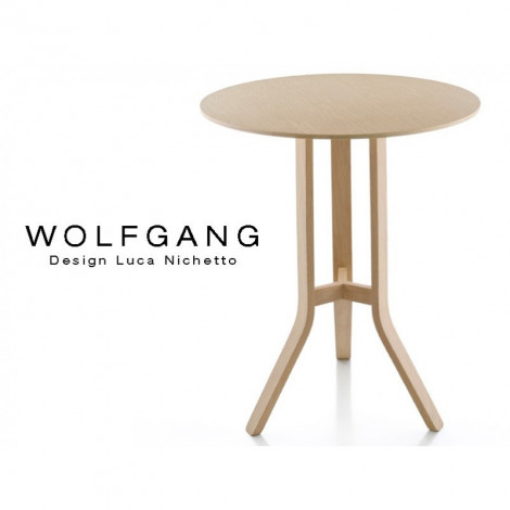 Table d'appoint ou guéridon rond WOLFGANG structure en bois de chêne|Table|100chaises Table d'appoint ou guéridon rond WOLFGANG structure en bois de chêne|Table|100chaises