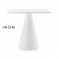 Lot de 3 tables design carrée IKON pied conique PVC plateau compact|Table|100chaises Lot de 3 tables design carrée IKON pied conique PVC plateau compact|Table|100chaises