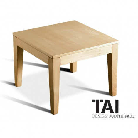 Table basse ou d'appoint carrée TAI structure bois de hêtre massif|Table|100chaises Table basse ou d'appoint carrée TAI structure bois de hêtre massif|Table|100chaises