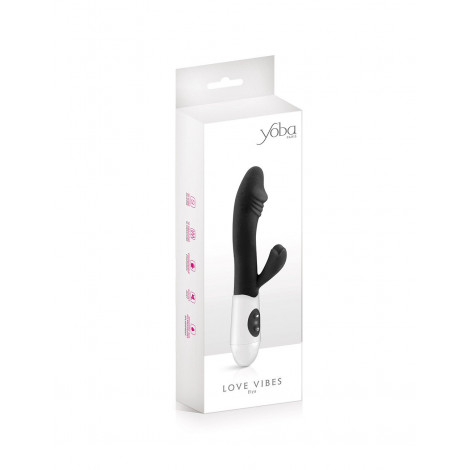 Vibromasseur Rabbit Elya noir - Yoba|Vibro Rabbit|NatureCoquine