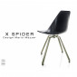 Chaise pivotante coque design X-SPIDER assise plastique couleur, piétement peint couleur - Lot de 2 chaises|Chaise|100chaises Chaise pivotante coque design X-SPIDER assise plastique couleur, piétement peint couleur - Lot de 2 chaises|Chaise|100chaises