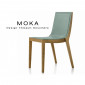 Chaises design bois MOKA assise et dossier garnis, habillage cuir naturel couvrant collé - Lot de 6 chaises|Chaise|100chaises Chaises design bois MOKA assise et dossier garnis, habillage cuir naturel couvrant collé - Lot de 6 chaises|Chaise|100chaises