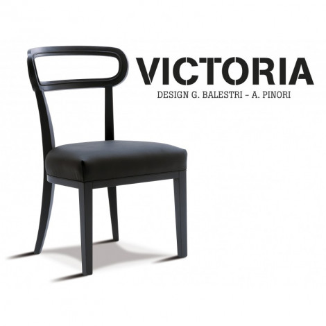 Chaise en bois pour hôtel, restaurant VICTORIA assise garnie habillage tissu ou cuir|Chaise|100chaises