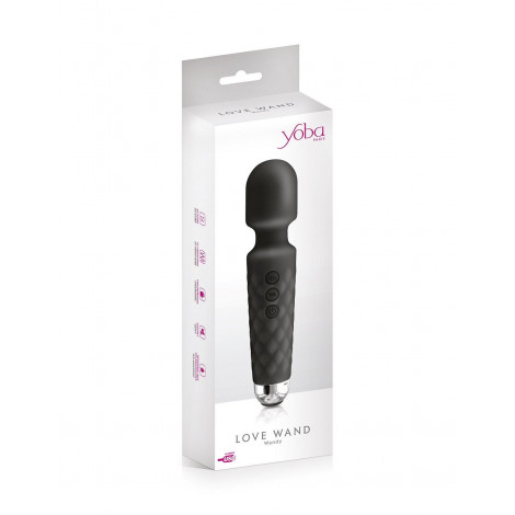 Vibro Love Wand rechargeable noir - Yoba|Wand|NatureCoquine