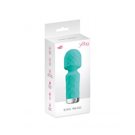 Mini vibromasseur King Wand vert|Wand|NatureCoquine