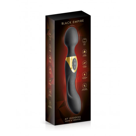 Vibromasseur wand 2 en 1 My Goddess - Black Empire|Wand|NatureCoquine