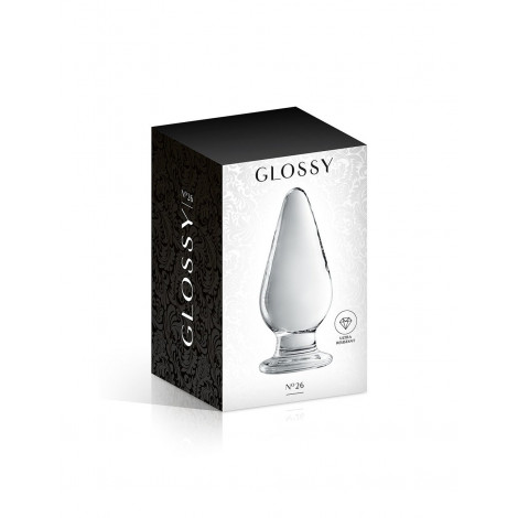 Plug anal verre Glossy Toys n° 26 Clear|Plug et Jouets Anal|NatureCoquine