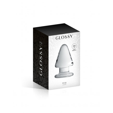 Plug anal verre Glossy Toys n° 23 Clear|Plug et Jouets Anal|NatureCoquine