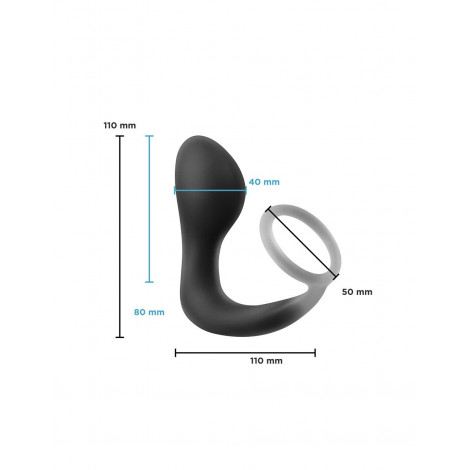 Plug prostatique avec cockring Renegade Slingshot|Plug et Jouets Anal|NatureCoquine