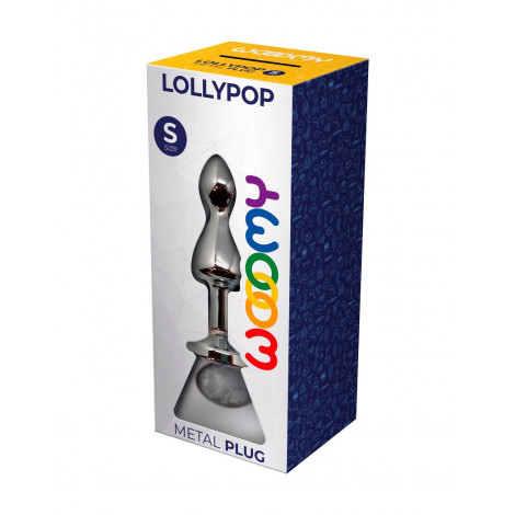 Plug bijou Lollypop transparent S - Wooomy|Plug et Jouets Anal|NatureCoquine