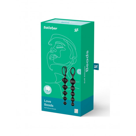 Love beads noires - satisfyer|Plug et Jouets Anal|NatureCoquine