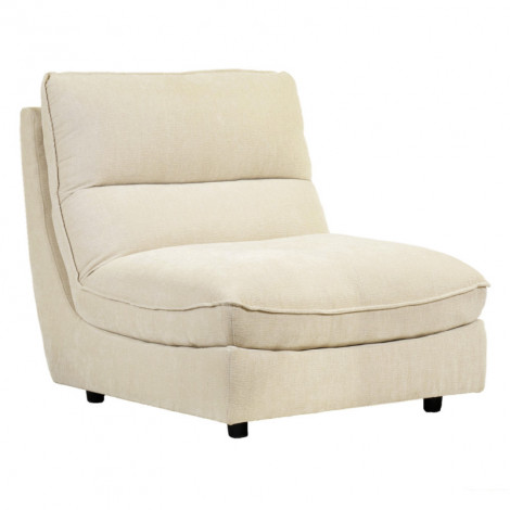 Chauffeuse pour canapé modulable en tissu doux écru - CHARLES|Canape|Meuble et moi