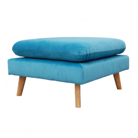 Pouf pour canapé modulable en velours bleu - LASSIE|Canape|Meuble et moi