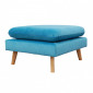 Pouf pour canapé modulable en velours bleu - LASSIE|Canape|Meuble et moi