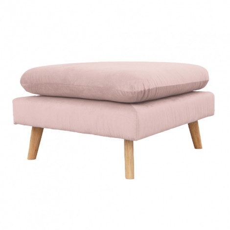 Pouf pour canapé modulable en velours rose - LASSIE|Canape|Meuble et moi