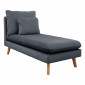 Méridienne pour canapé modulable en velours gris foncé - LASSIE|Canape|Meuble et moi