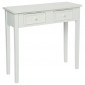 Console 2 Tiroirs "Charme" 80cm Blanc|Console|Paris Prix