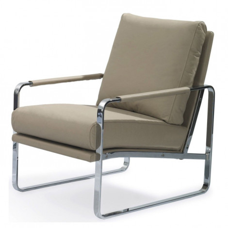 Fauteuil Design "Alexander" 100cm Taupe|Fauteuil / Chauffeuse|Paris Prix