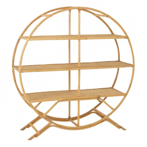 Etagère Design en Rotin "Nela" 150cm Naturel|Bibliothèque|Paris Prix