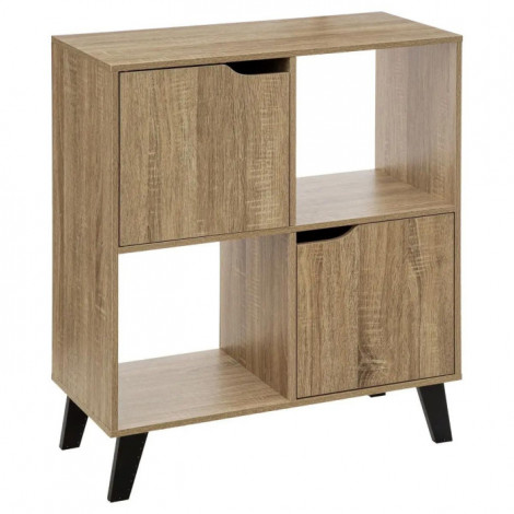 Étagère 4 Cases Design "Mix'n'Modul" 80cm Beige|Bibliothèque|Paris Prix