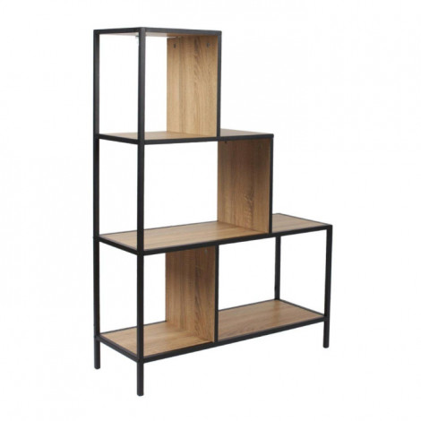 Étagère Escalier "Edison" 112cm Noir|Bibliothèque|Paris Prix