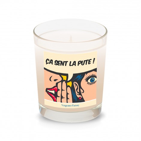 Bougie "Ça sent la pute" - Parfum Vanille & Monoï