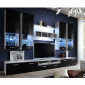 Meuble TV Mural Design "Dorade" 300cm Noir & Blanc|Meuble TV|Paris Prix