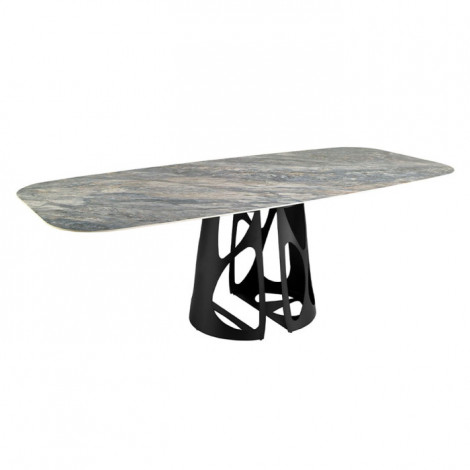 Table à Manger en Marbre "Christa" 240cm Bleu|Table|Paris Prix