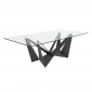 Table à Manger en Verre "Imelda" 240cm Transparent|Table|Paris Prix