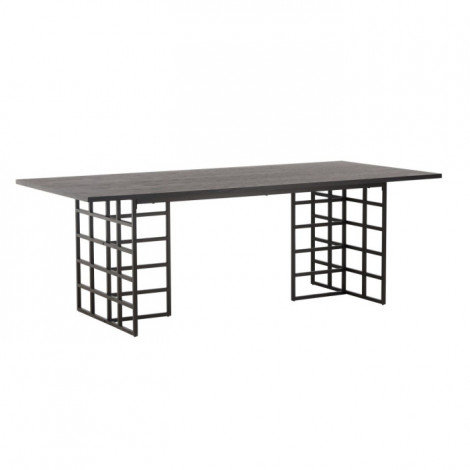 Table à Manger Design "Ystad" 220cm Noir|Table|Paris Prix