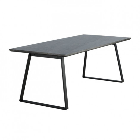 Table à Manger en Marbre "Estelle" 200cm Noir|Table|Paris Prix