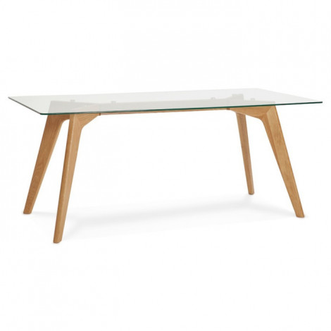 Table de Repas Design "Verso" 180cm Verre|Table|Paris Prix