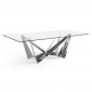 Table de Repas Design "Abril" 240cm Argent|Table|Paris Prix