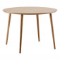 Table de Repas Ronde Bois "Cloyd" 100cm Beige|Table|Paris Prix