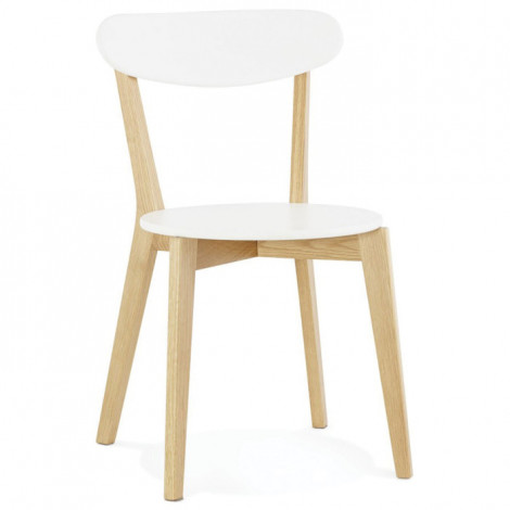 Chaise Design "Hanko" 80cm Blanc|Chaise|Paris Prix