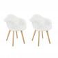 Lot de 2 Chaises Scandinaves Design "Patchwork" 85cm Blanc|Chaise|Paris Prix