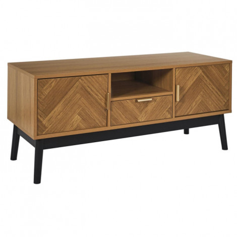 Meuble TV Design "Felix" 110cm Marron|Meuble TV|Paris Prix