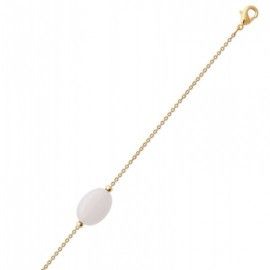 Bracelet pour femme en plaqué or & grande Pierre de Lune - Silla