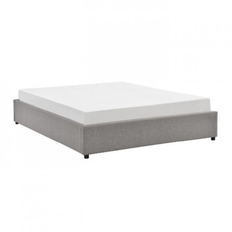 Lit Coffre & Sommier "Vuela" 180x200cm Gris Clair|Lit Adulte|Paris Prix