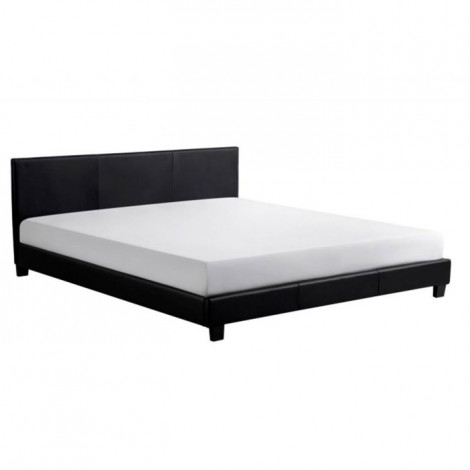 Lit Adulte Design "Mera" 160x200cm Noir|Lit Adulte|Paris Prix