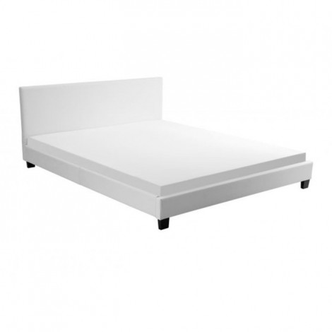 Lit Adulte Design à Led "Mera" 140x190cm Blanc|Lit Adulte|Paris Prix