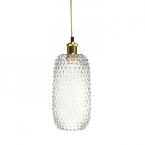 Lampe Suspension en Verre "Irina" 34cm Transparent|Suspensions|Paris Prix