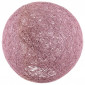 Lampe Suspension Ronde "Tissée" 30cm Rose|Suspensions|Paris Prix